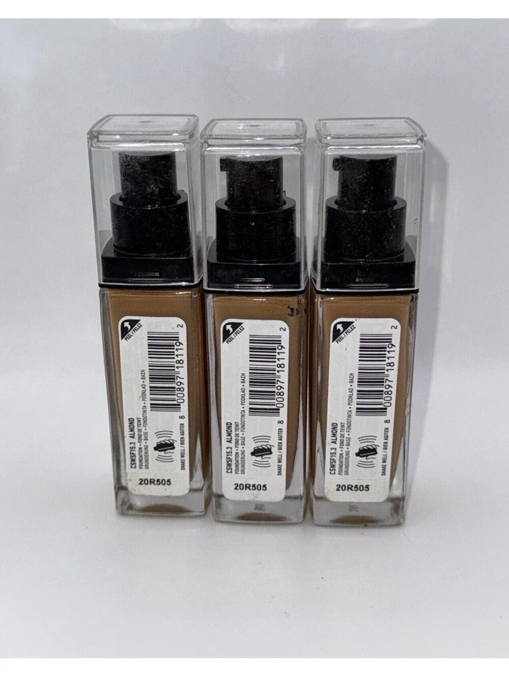 3 NYX Can't Stop Won't Stop Full Coverage Foundation Almond